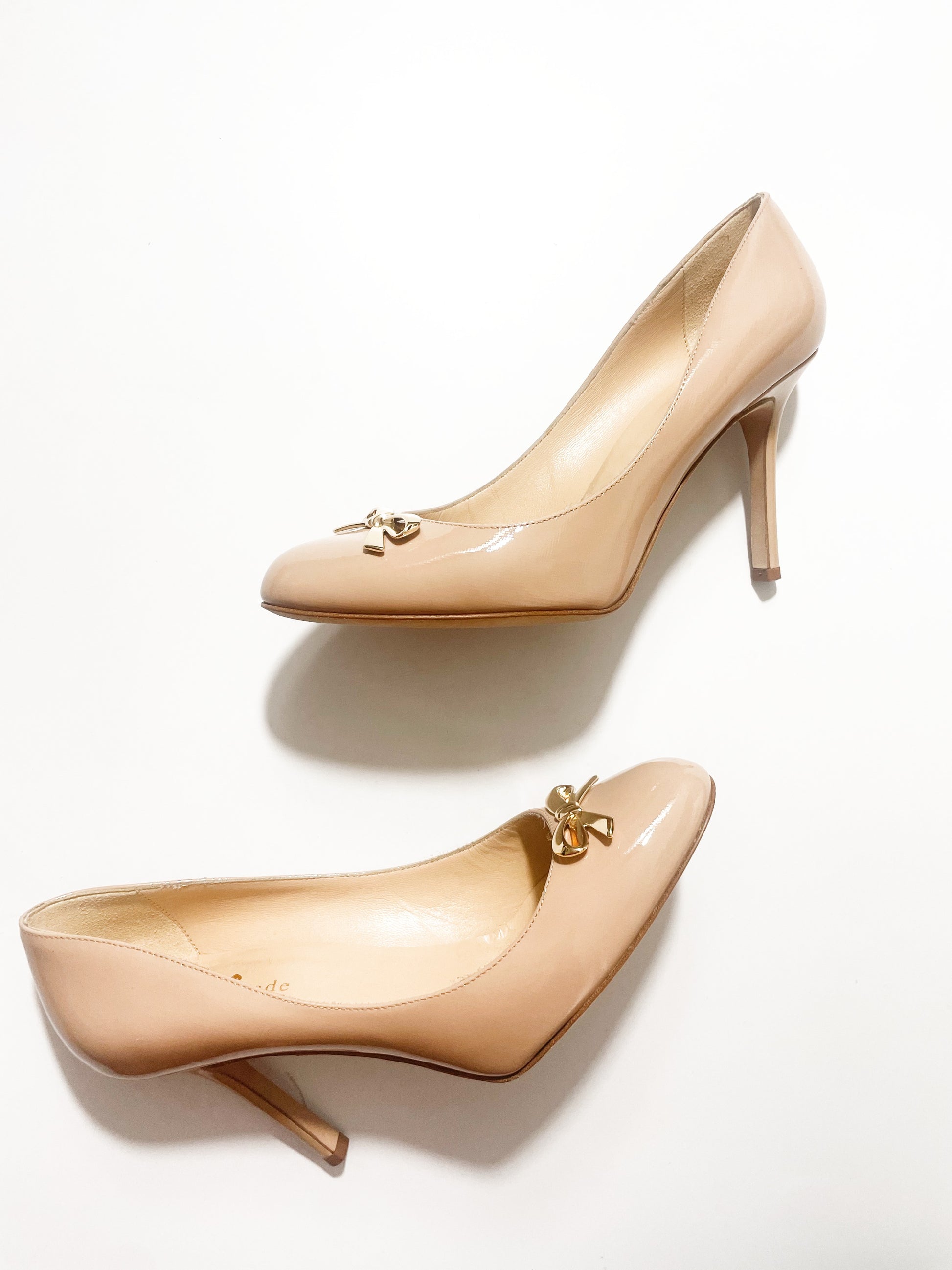 Kate Spade Beige Bow Pumps UK 5.5 image 4