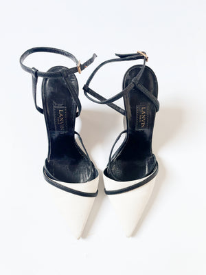Lanvin White Pointed Heels UK 5.5
