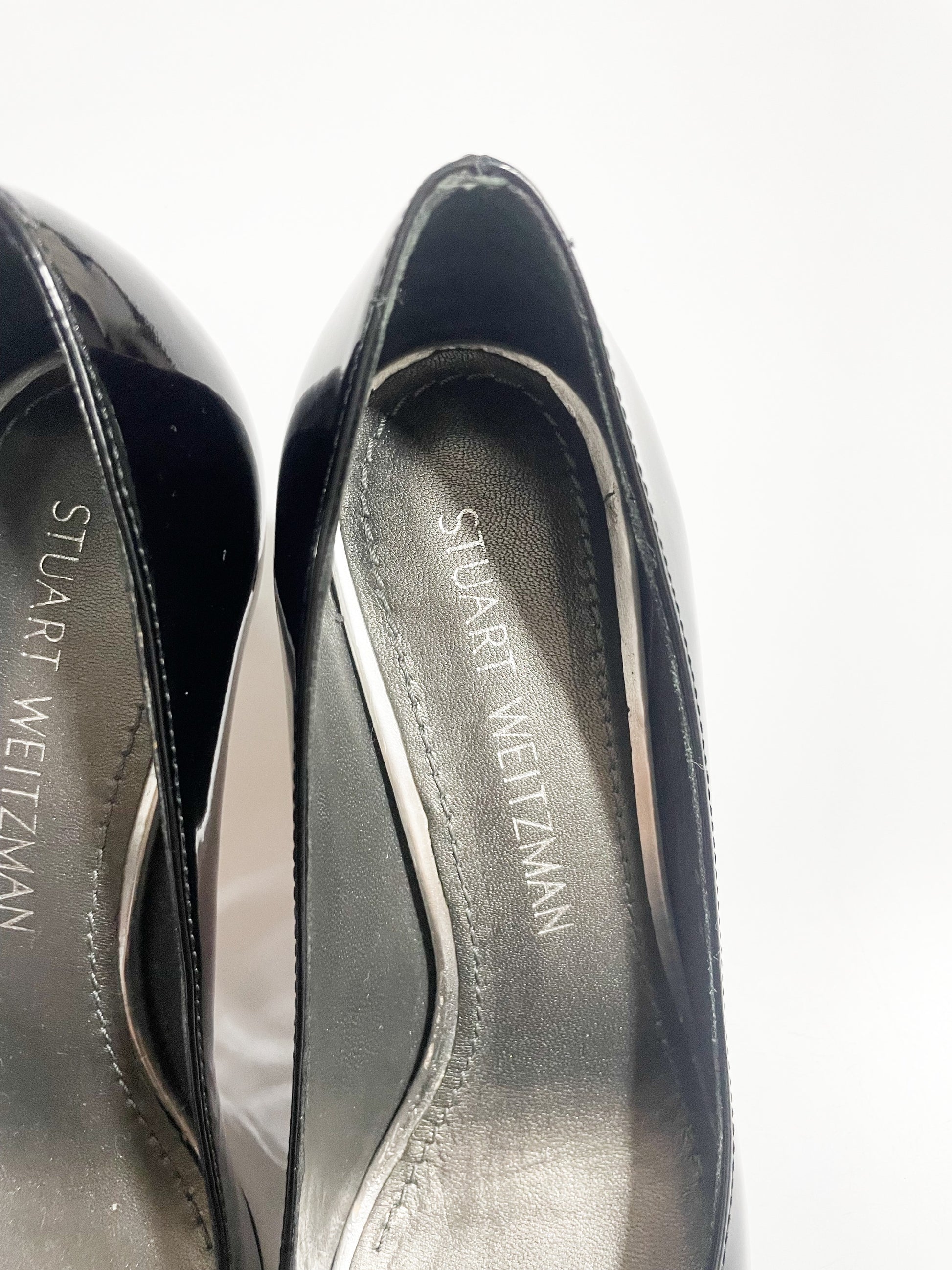 Stuart Weitzman Black Patent Pumps UK 3.5 image 3