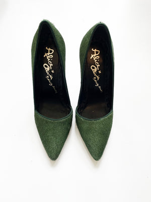 Alice + Olivia Calf Hair Pointed Heels UK 4