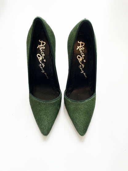 Alice + Olivia Calf Hair Pointed Heels UK 4 image 0