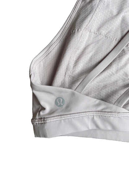 Lululemon Grey Cropped Sports Top M image 2