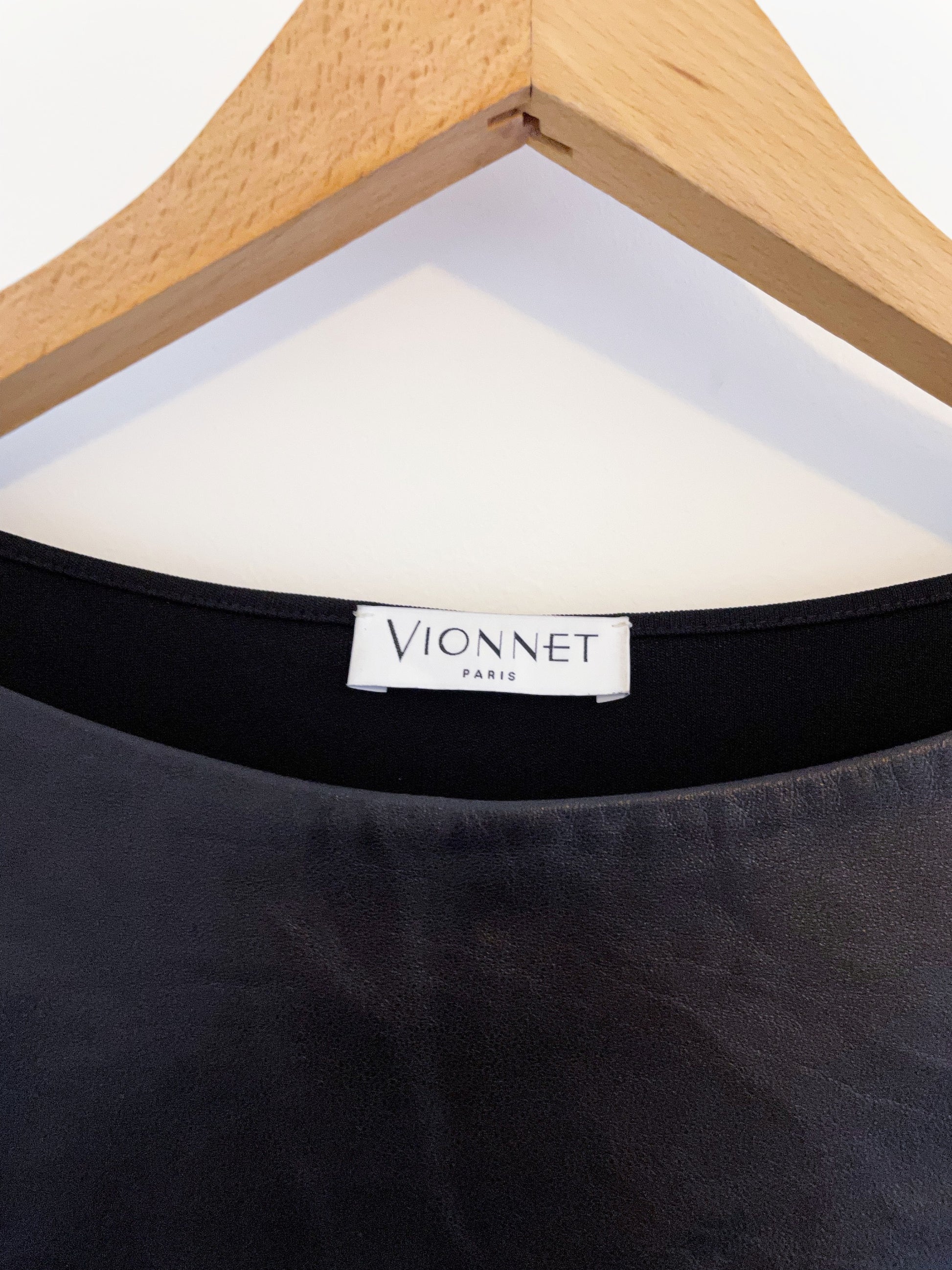 Vionnet Paris Leather Dress UK 12 image 2