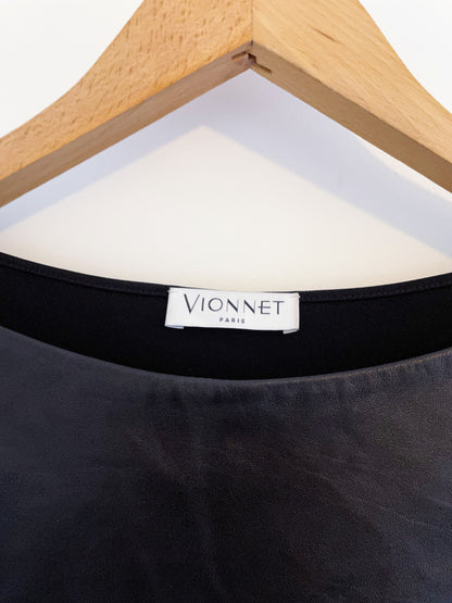 Vionnet Paris Leather Dress UK 12 image 2