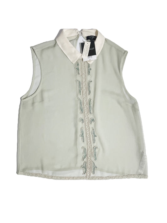 New With Tags Topshop Beaded Collar Blouse UK 10 image 0