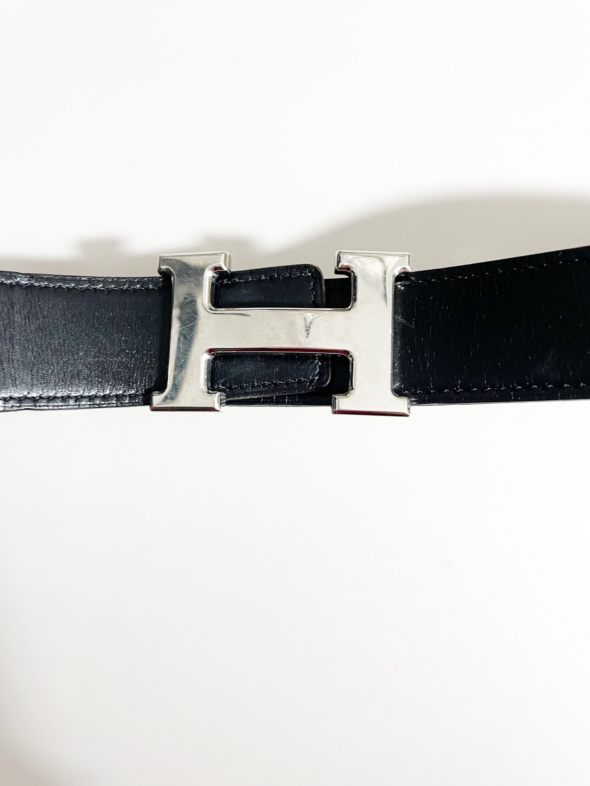 Hermes Black & Brown Reversible Belt 32mm image 1