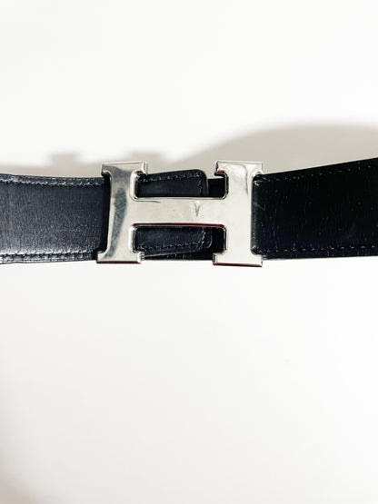 Hermes Black & Brown Reversible Belt 32mm image 1