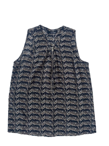 The Kooples Silk Print Jaguar Blouse S image 0