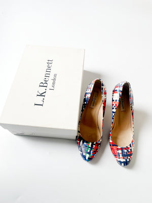 LK Bennett Patent Coral Pumps UK 4.5