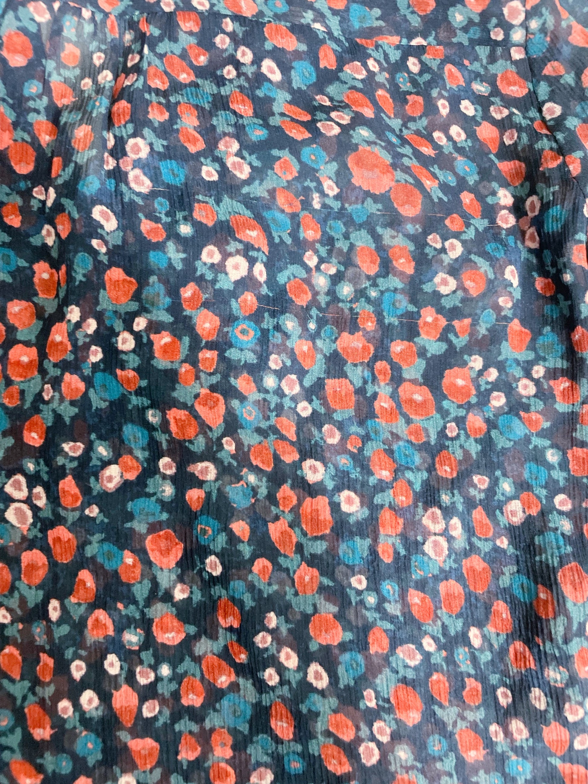 Paige Floral Silk Blouse XS image 3