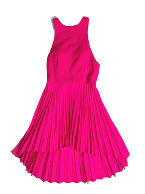 Christopher Kane Fuschia Pink Pleat Dress  UK 8