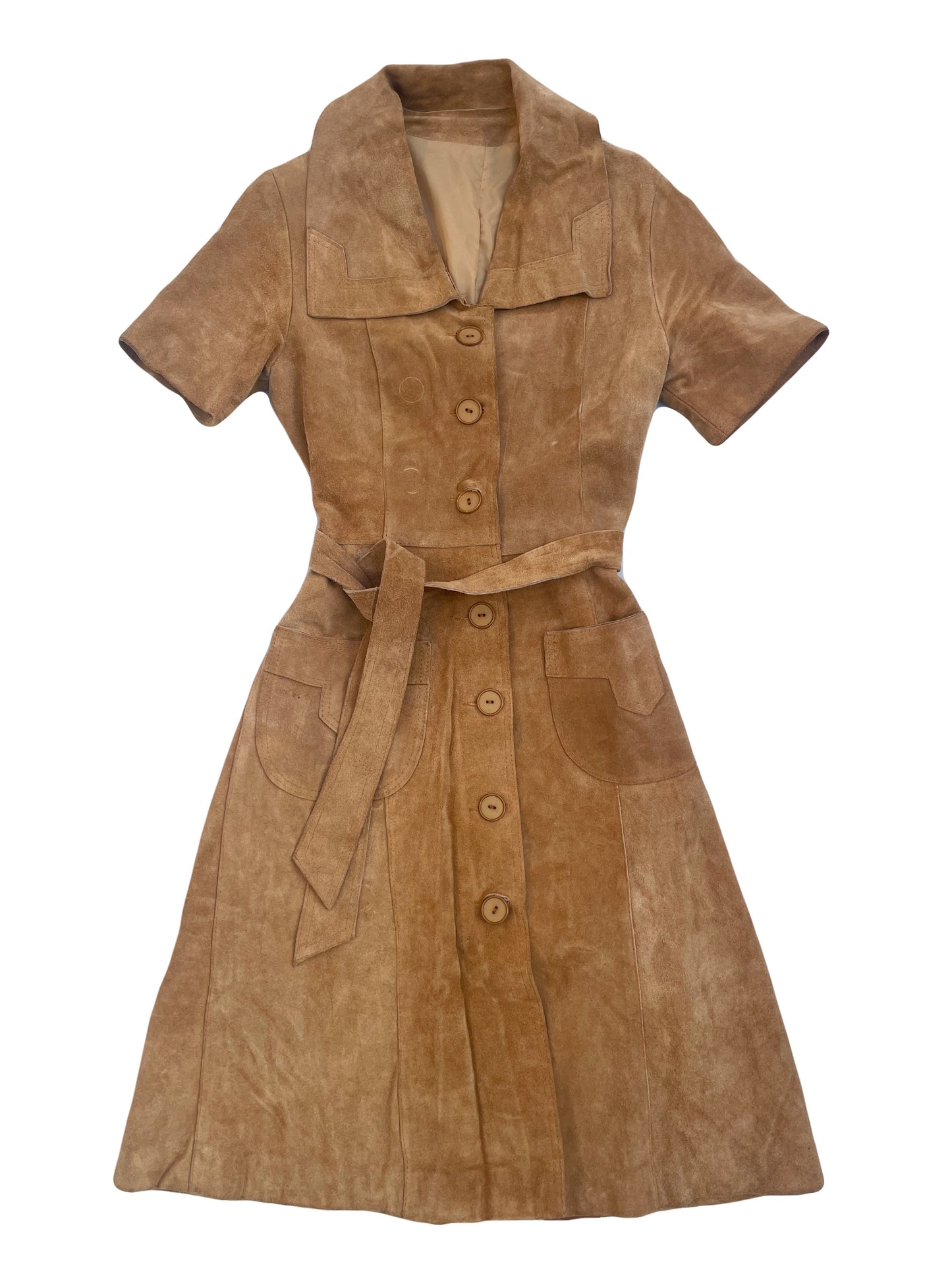 Vintage Suede Coat Dress XS/S image 0