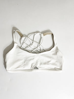 Lululemon White Sports Bra UK 12
