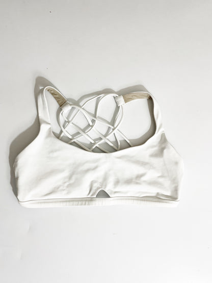 Lululemon White Sports Bra UK 12 image 0