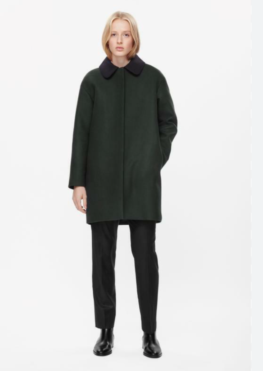 COS Wool Green Coat M image 1