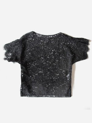 Dolce & GabbanaLace Overlay T-Shirt UK 10