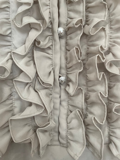 Patrizia Pepe Ruffle Dress UK 10 image 3