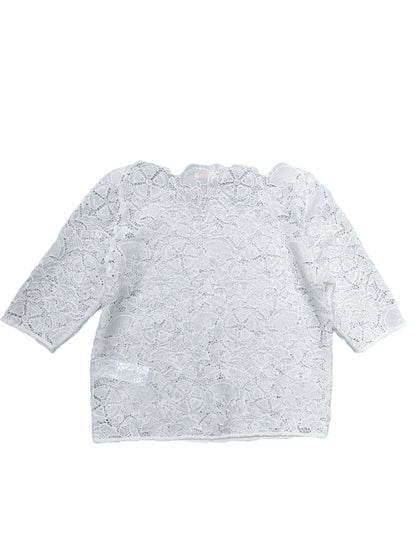 Maje White Lace Top S image 2