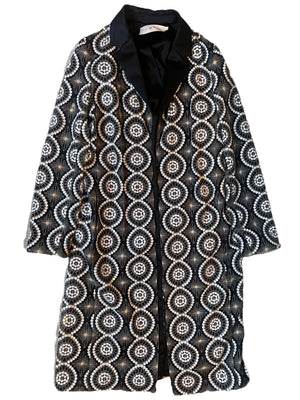 Tory Burch Embroidered Coat UK 10