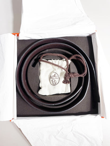 Hermes Black & Brown Reversible Belt 32mm image 2