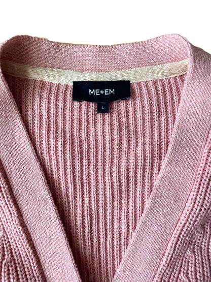 Me+Em Light Pink Knit Cardigan L image 2