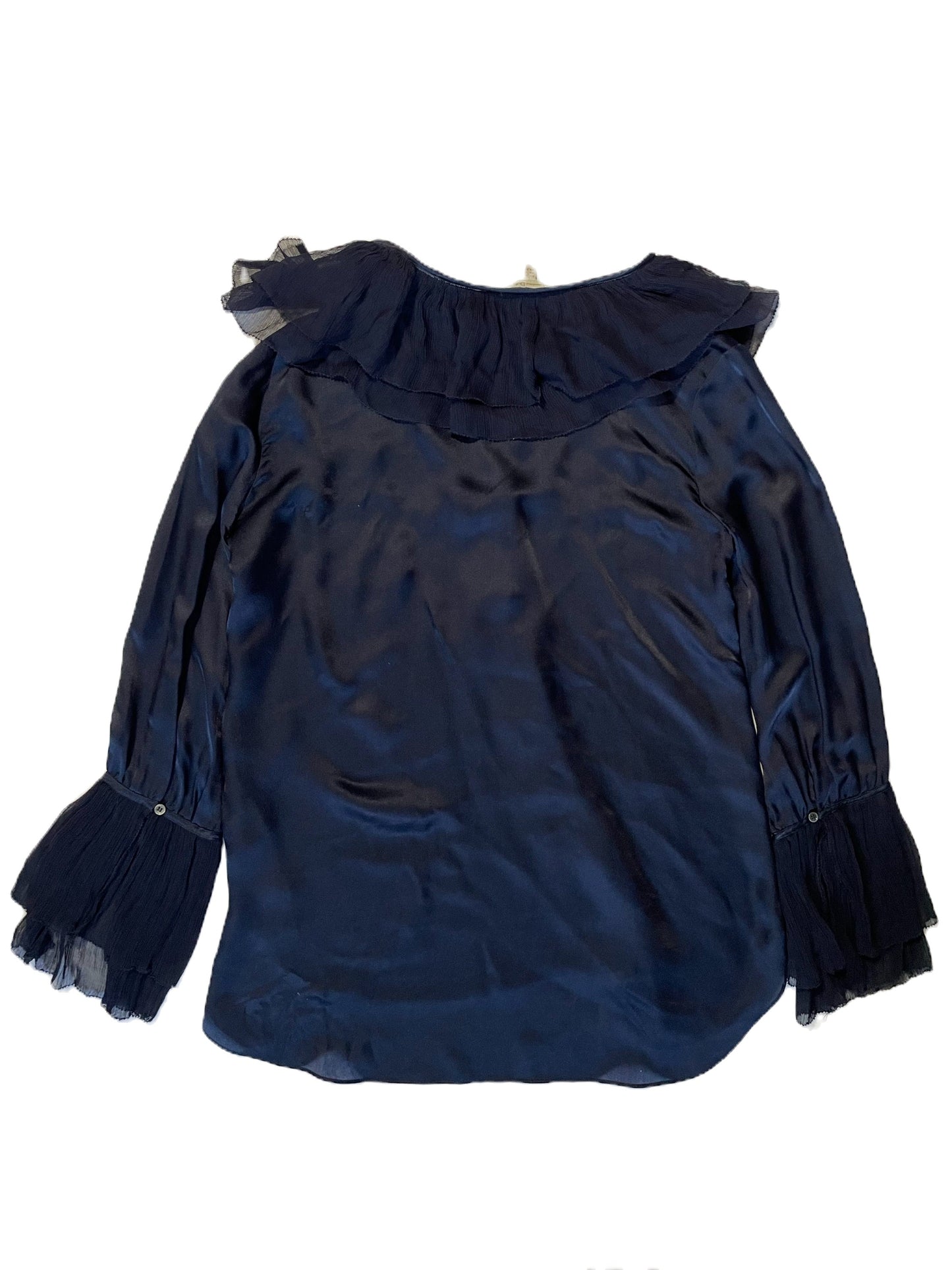 Massimo Dutti Navy Blouse UK 10 image 1