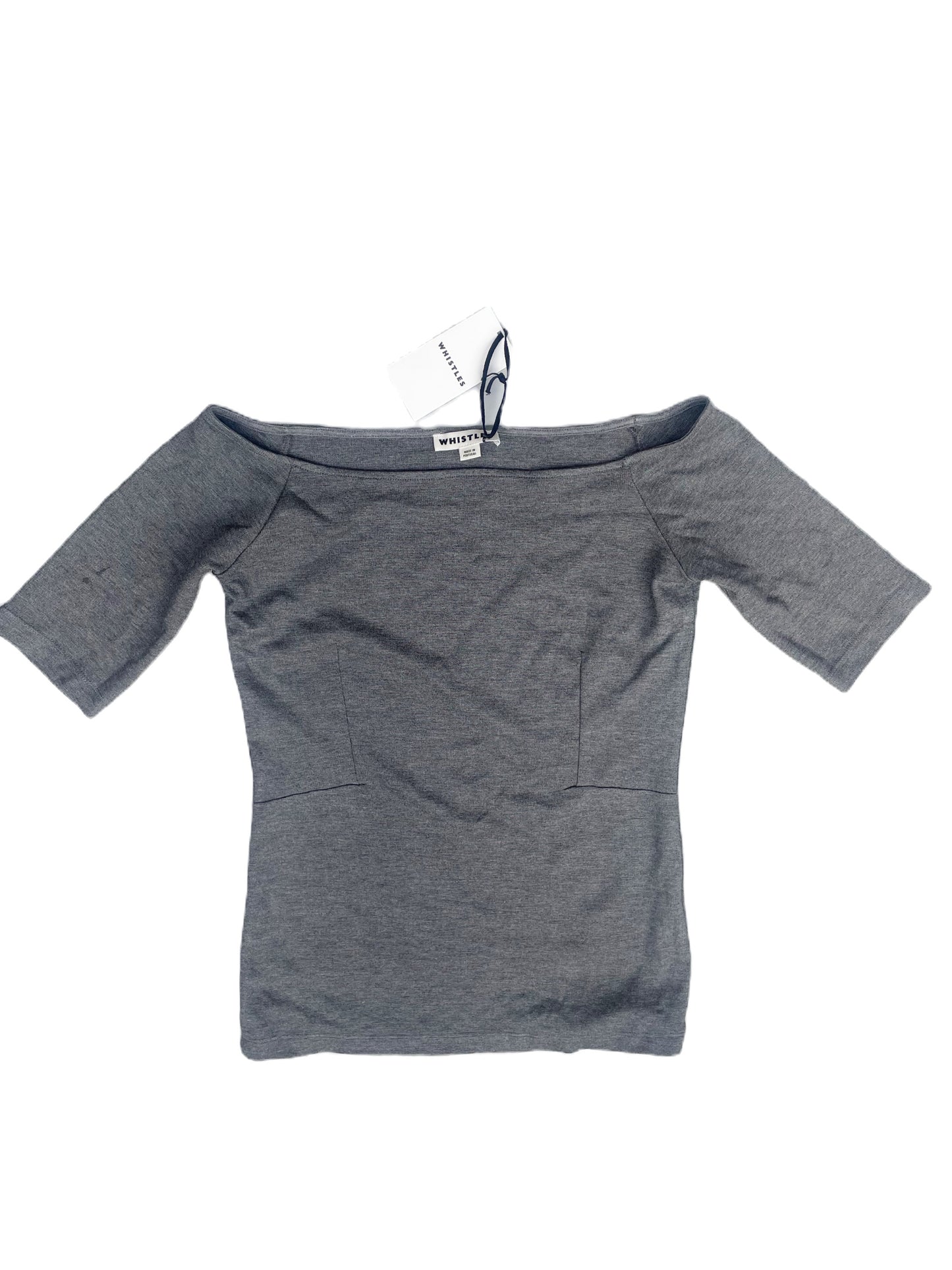 New With Tags Whistles Grey Jersey Top UK 8 image 0