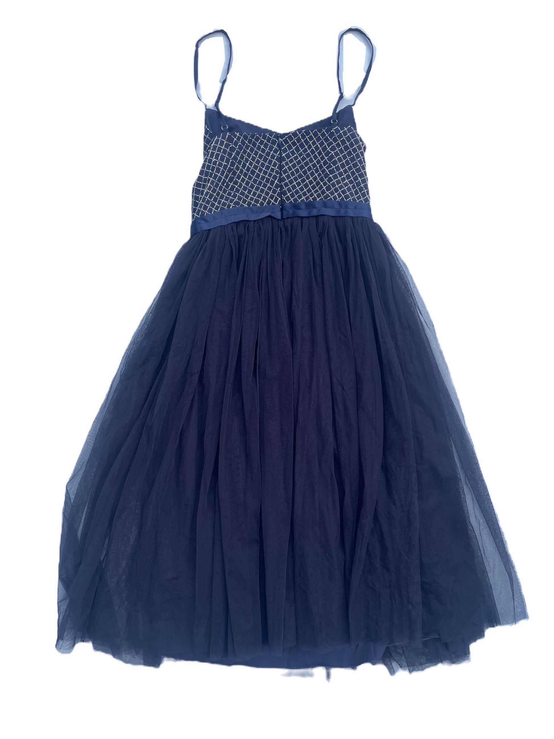 Needle & Thread Tulle and Beaded Midnight Dress UK 8 image 2
