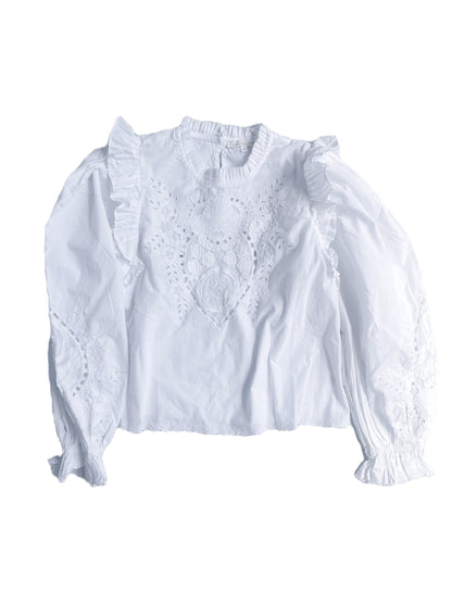 Love the Label White Cotton Blouse S image 0