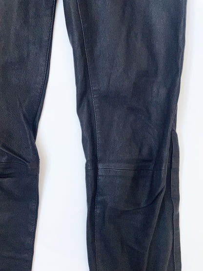 H&M Leather Trousers UK 4 image 3