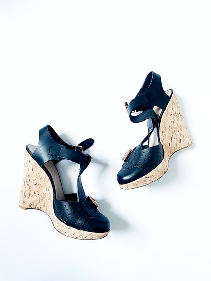 Mulberry Wedged Heels UK 5 image 1