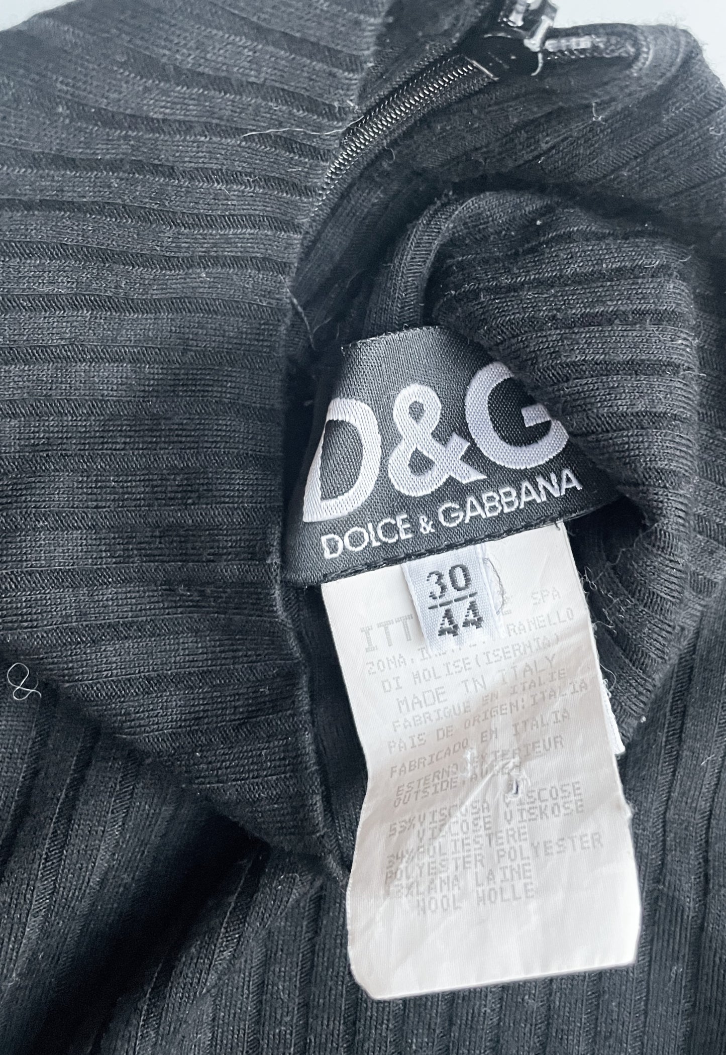 D&G Black Knit Dress S image 2