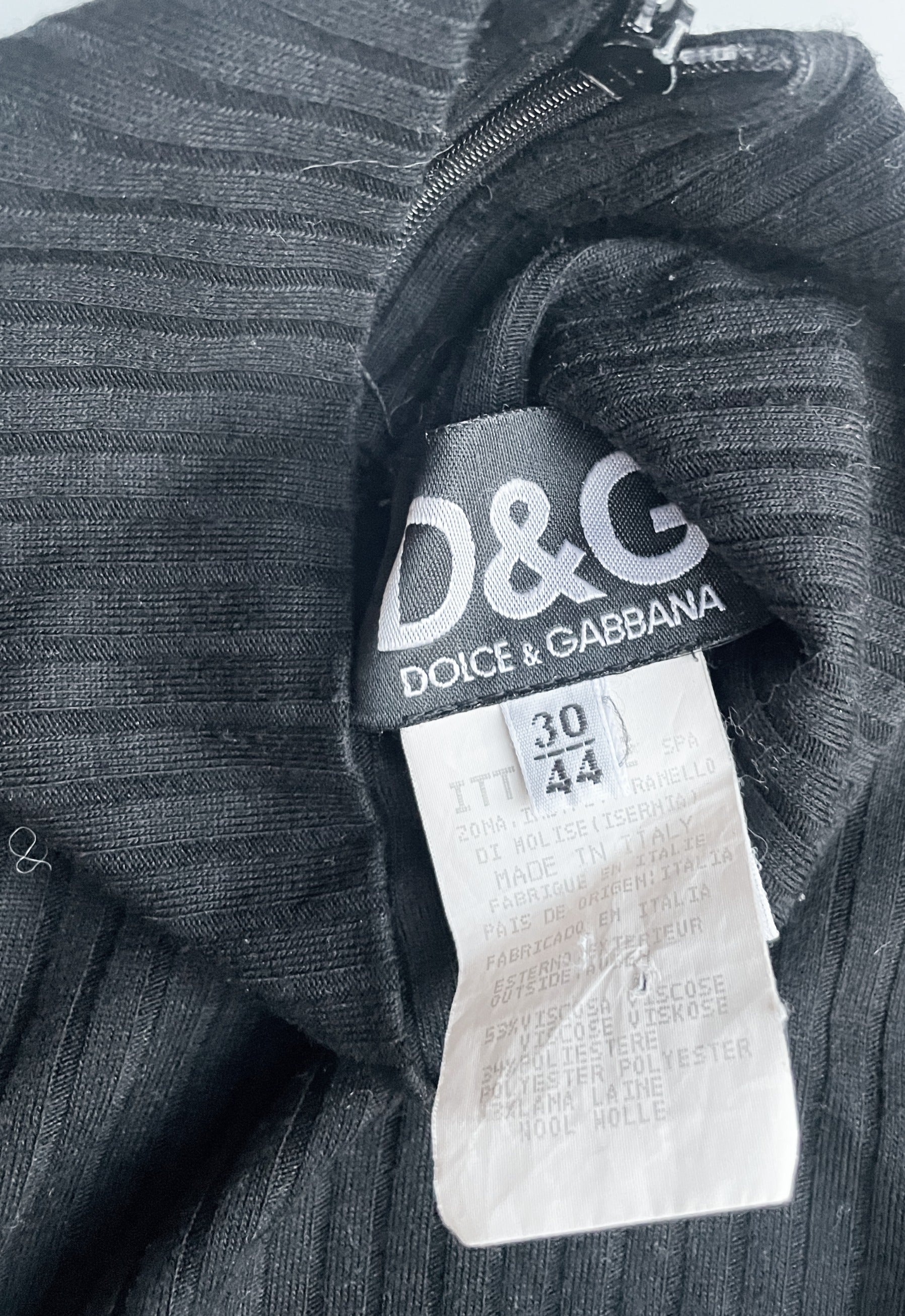 D&G Black Knit Dress S image 2