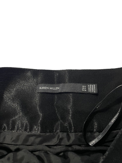 Karen Millen Black Pleat Skirt UK 8 image 2