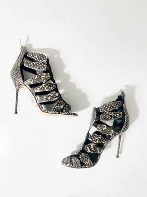 Sergio Rossi Print Sandals UK 3.5