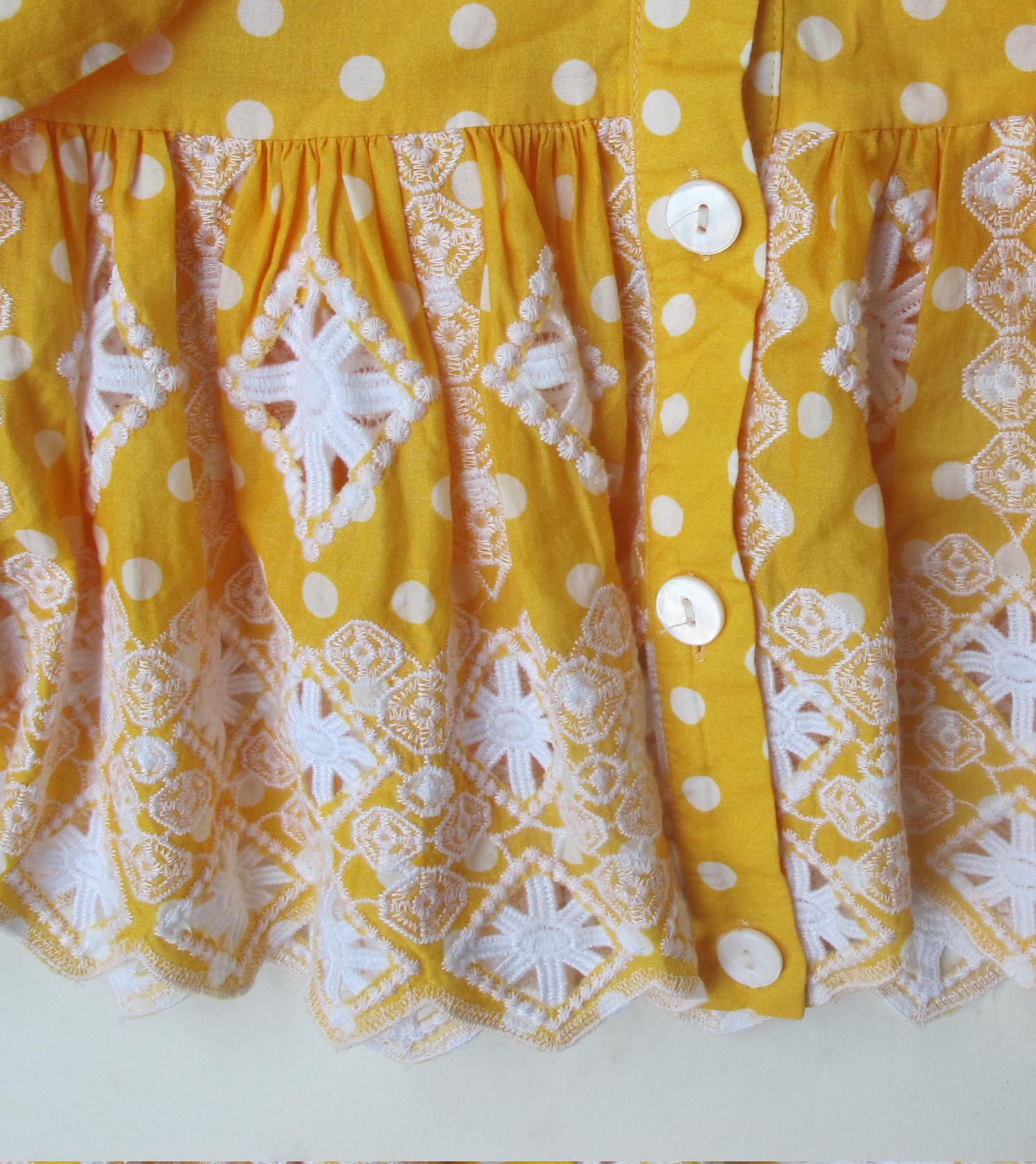 Miguelina Yellow Emy Polka Dot Co-Ord XS image 3