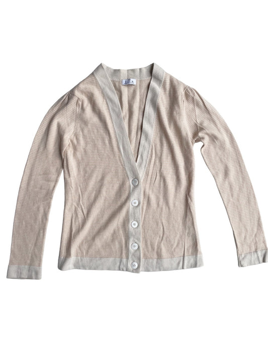 Barrie Striped Cashmere Cardigan L image 0
