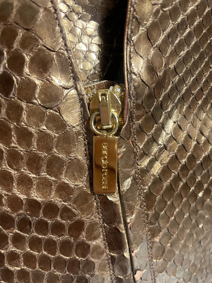 Sergio Rossi Gold Snakeskin Boots UK 4.5 image 2