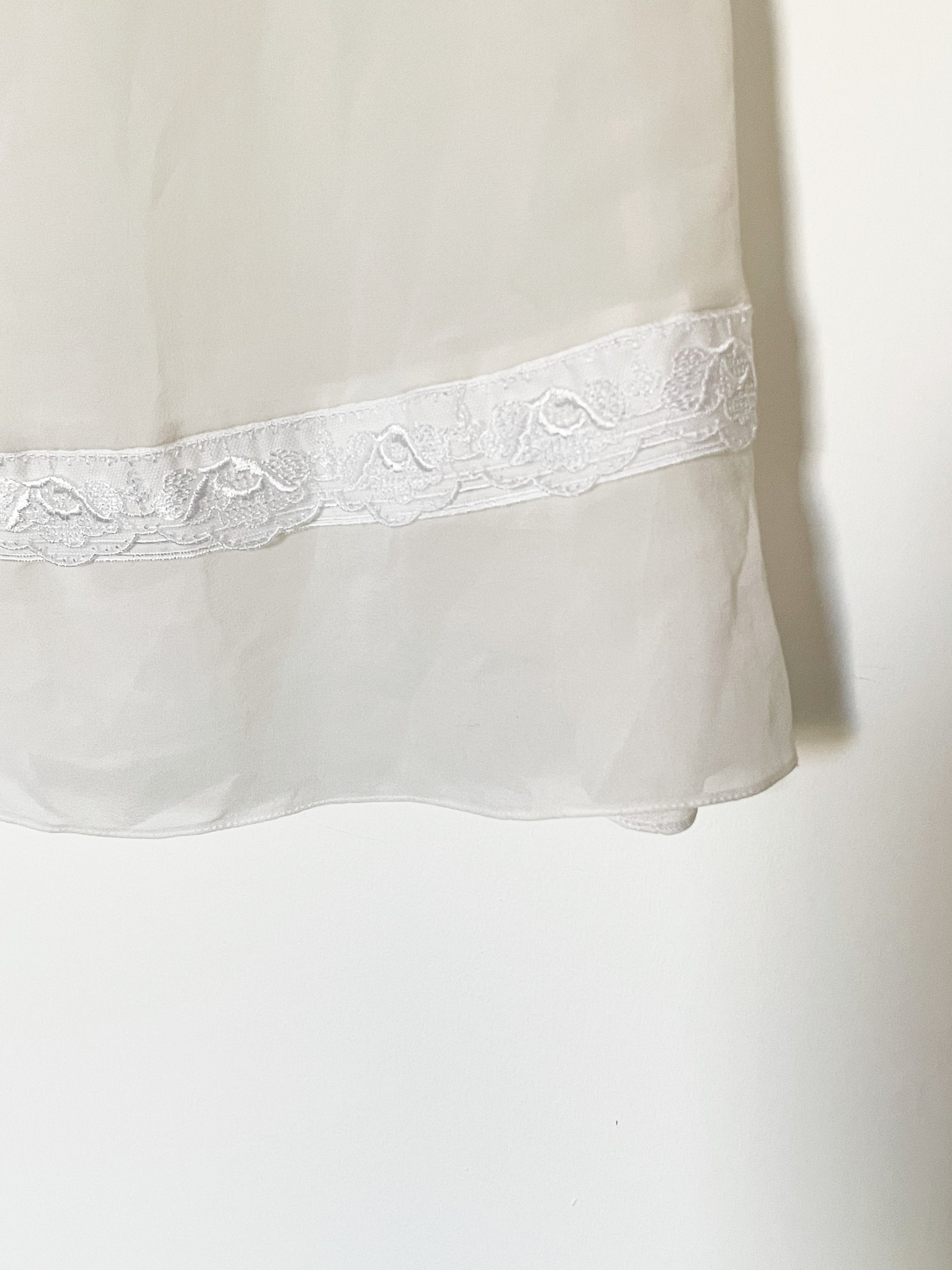 Kristina Ti Silk White Dress M image 3