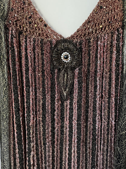 Vintage Mali Firenze Lurex Cover Up S/M image 6