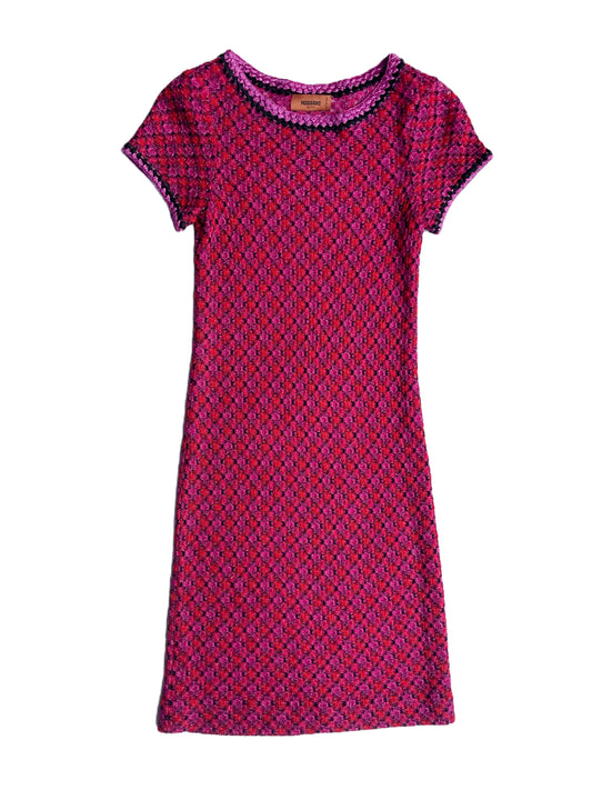 Missoni Pink Crochet Dress UK 10 image 0